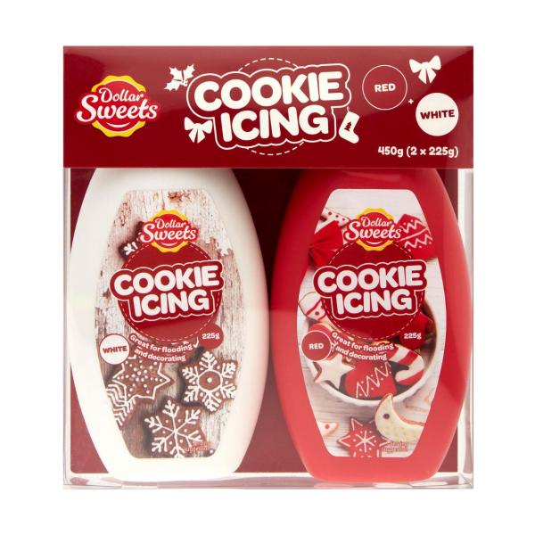 Red & White Cookie Icing 2 Pack