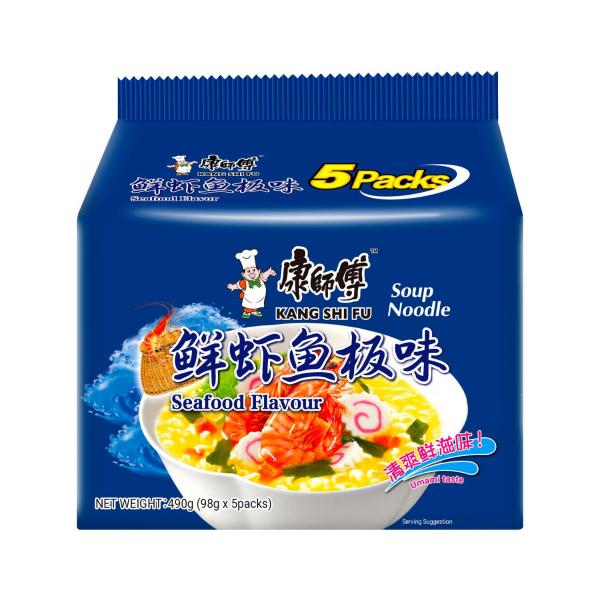 Buy KSF Noodle Soup Seafood 5 Pack 490g | Coles