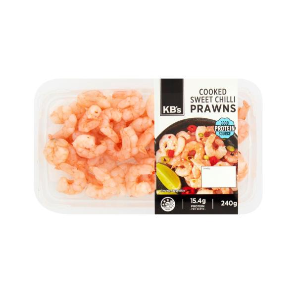 Sweet Chilli Marinated Cooked Prawns