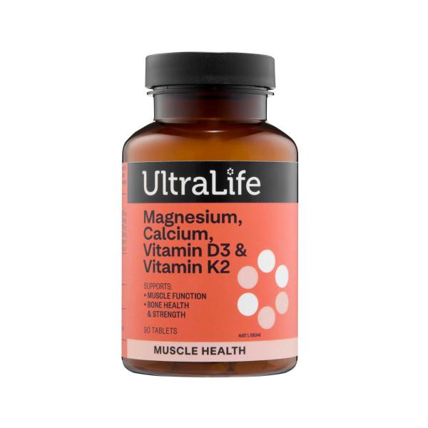 Ultralife Magnesium- Calcium- Vitamin D3 & Vitamin K2 | 90 Pack – Coles