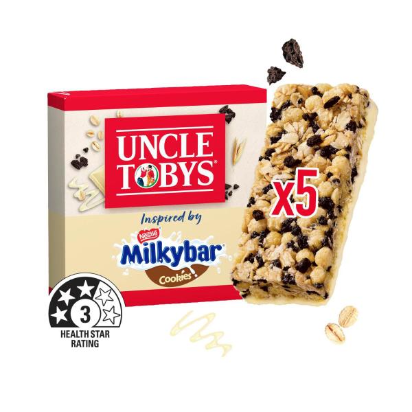 Uncle Tobys Muesli Bar Milkybar Cookies | 145g – Coles