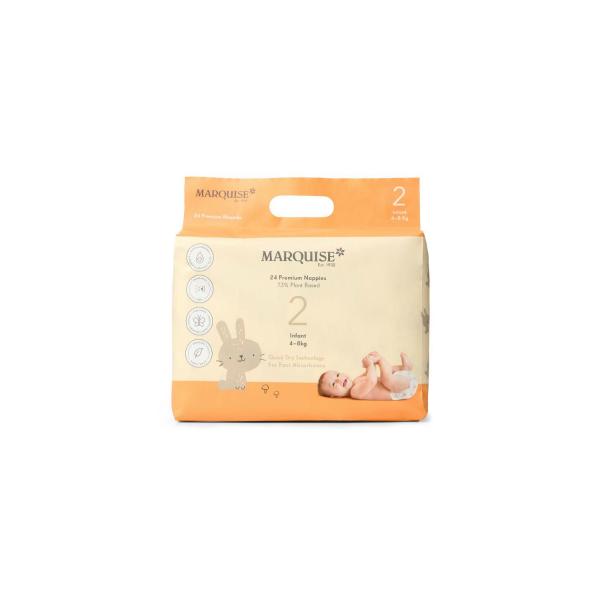 Hypoallergenic Infant Nappies Size 2 (4-8kg)