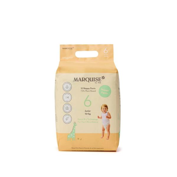 Hypoallergenic Junior Nappy Pants Size 6 (16kg +)
