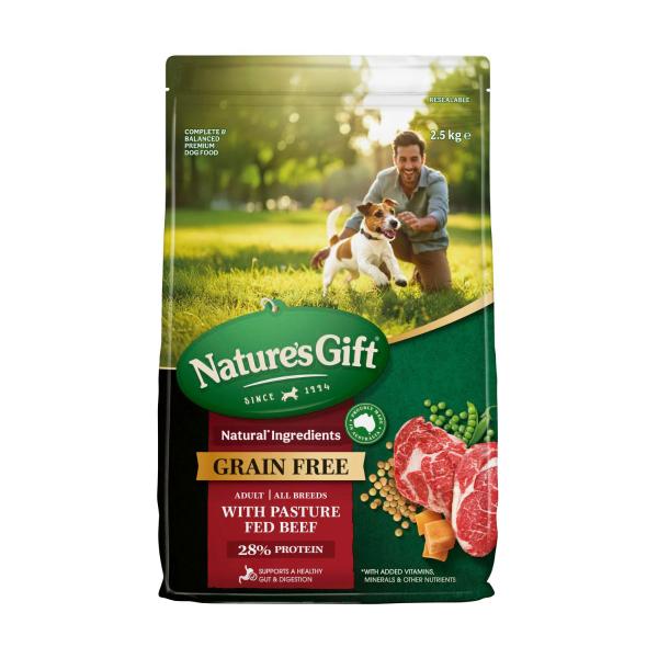 Nature's Gift Grainfree With Beef Dry Dog Food | 2.5kg – Coles