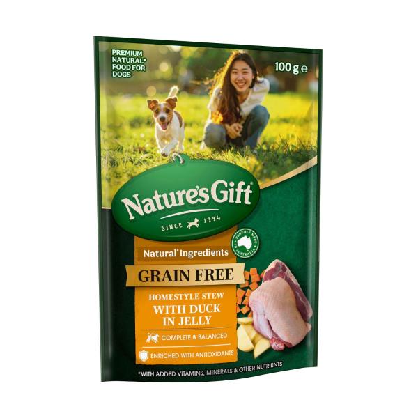 Nature's Gift Grain Free Homestyle Stew With Duck In Jelly Dog Food | 100g – Coles