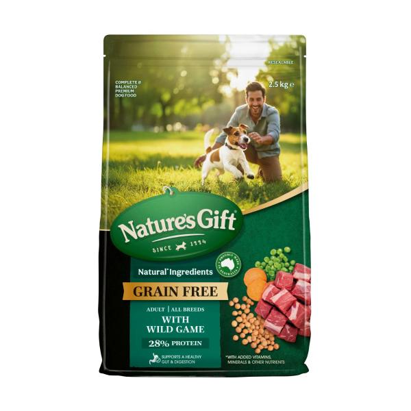 Nature's Gift Grainfree With Wild Game Dry Dog Food | 2.5kg – Coles