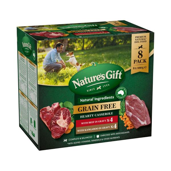 Grain Free Hearty Casserole With Beef Kangaroo Dog Food 100g