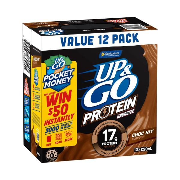 Up&go Protein Energize Chocolate 12x250ml
