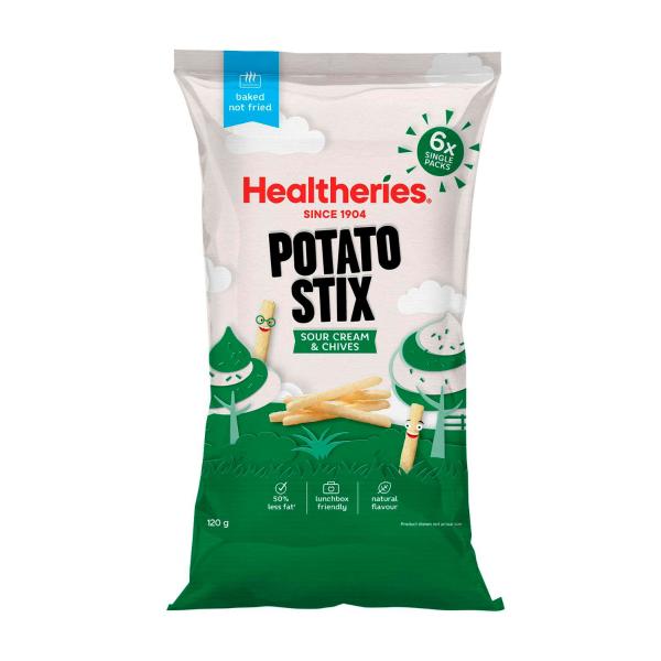 Healtheries Potato Stix Sour Cream And Chive 6x20g 120g product image