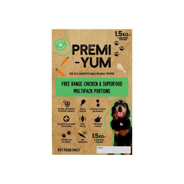 Free Range Chicken & Superfood Multipack Portions Dog Food