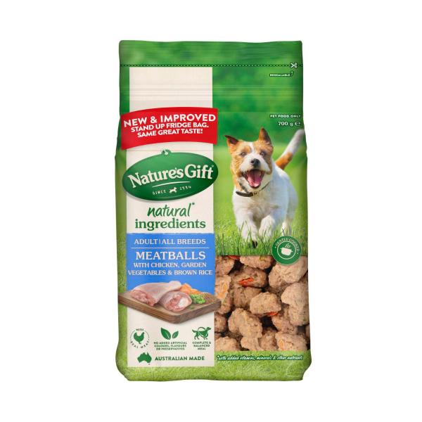 Meatballs With Chicken Brown Rice & Garden Veg Dog Food