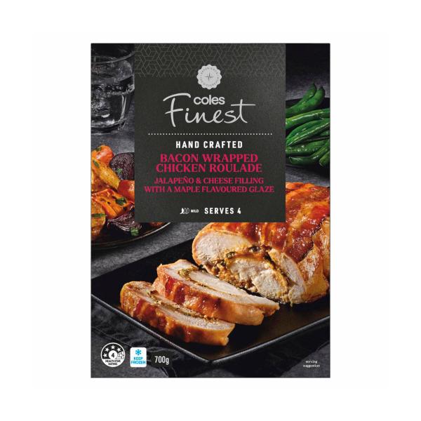 Bacon Wrapped Chicken Roulade With Jalapeno & Cheese Filling