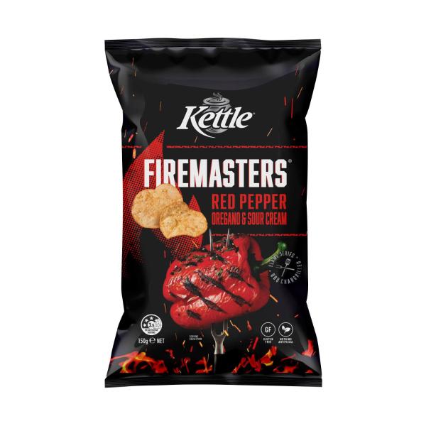Kettle Firemasters Potato Chips Red Pepper & Sour Cream 150g product image