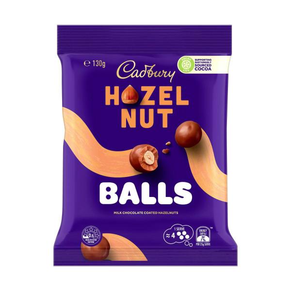 Cadbury Dairy Milk Hazelnut Balls | 130g – Coles