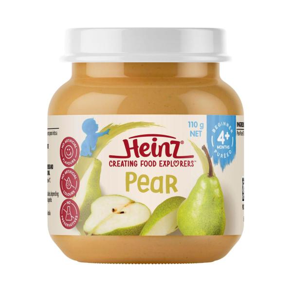 Heinz Pear Puree Baby Food Jar 4+ Months 110g