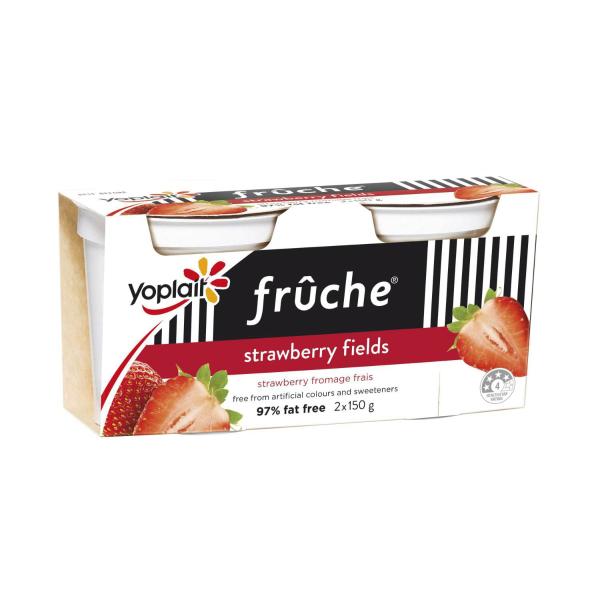 Fruche Regular Dessert Strawberry 2 Pack