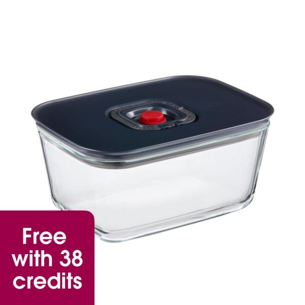 Medium Glass Container With Lid