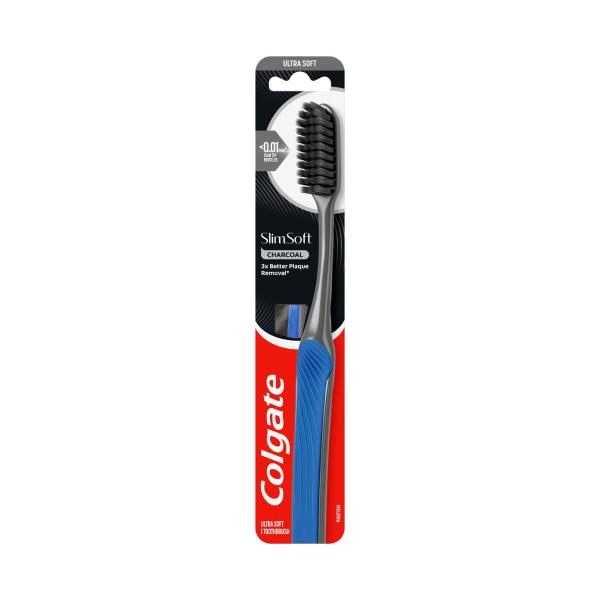 Colgate Slim Soft Charcoal Toothbrush 1 pack product image