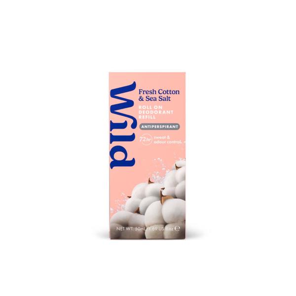 Deodorant 72hr Roll On Refill Fresh Cotton & Sea Salt