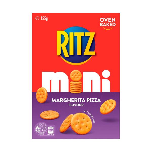 Mini Munching Crackers Margherita Pizza Flavour