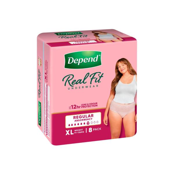 Real Fit Incontinence Underwear Regular Women Extra Large