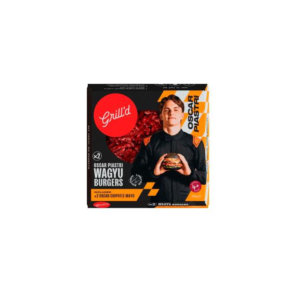 Grill'd Oscar Piastri Wagyu Burger 2 Pack 330g