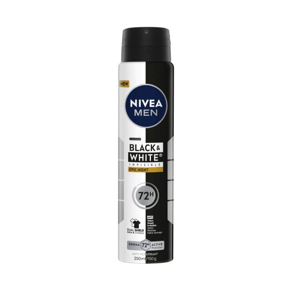 Men Black & White Epic Night Antiperspirant Aerosol Deodorant