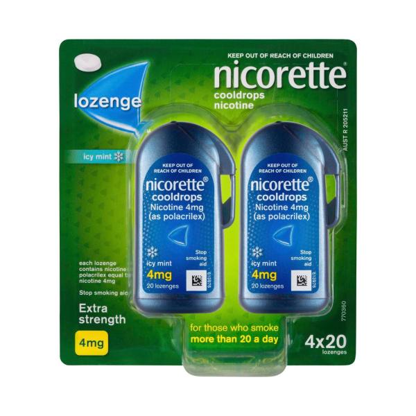 Quit Smoking Extra Strength Cooldrops Nicotine Lozenge Icy Mint