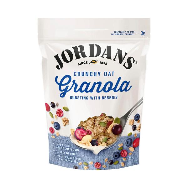 Jordans Crunchy Oat Granola With Berries Cereal 500g product image