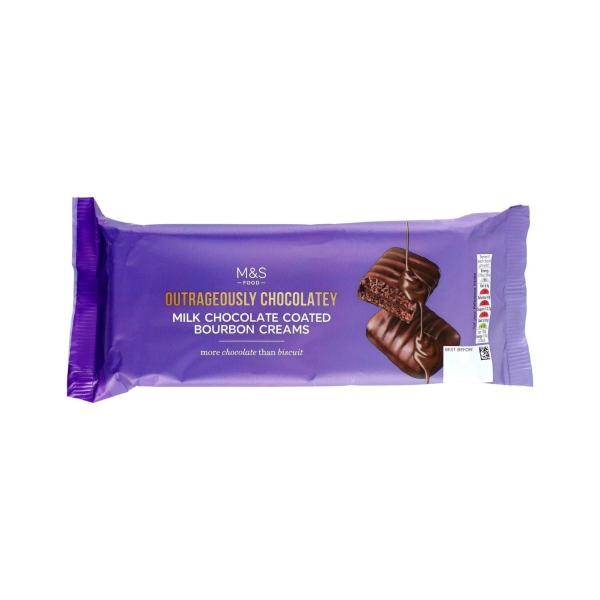 Outrageously Chocolatey Milk Chocolate Coated Bourbon Creams