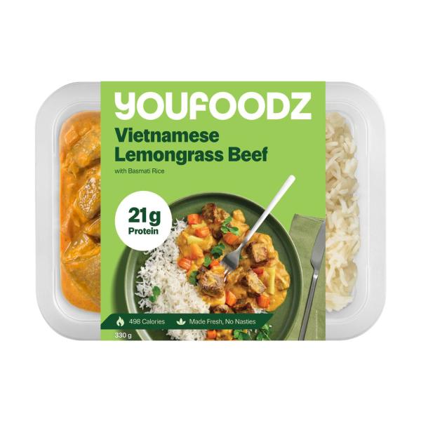 Regular Vietnamese Lemongrass Beef With Basmati Rice