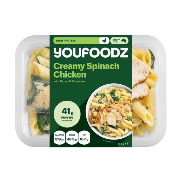 Fueld Chicken & Spinach Penne With Parmesan