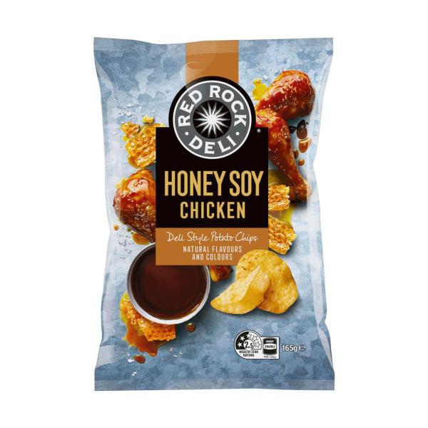 Red Rock Deli Honey Soy Chicken Potato Chips 165g