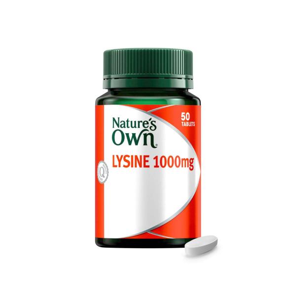 Nature's Own Lysine 1000mg | 50 Pack – Coles