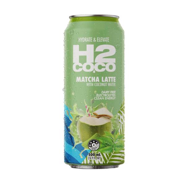 Iced Matcha Latte Coconut Water