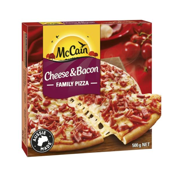 Frozen Cheese & Bacon Family Pizza