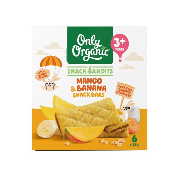 Snack Bandits Mango & Banana Snack Bars 132g