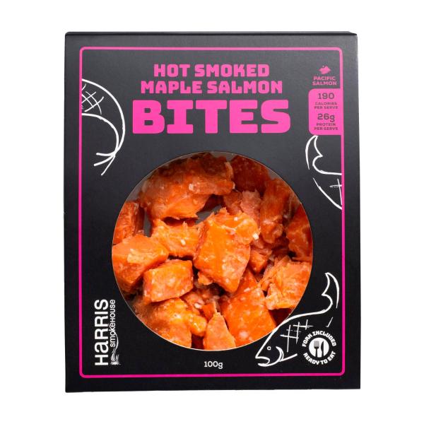 Harris Smokehouse Maple Hot Smoked Salmon Bites