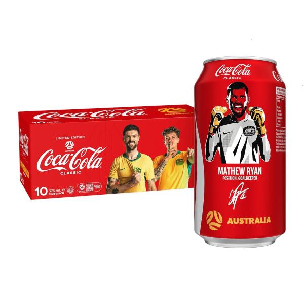 Classic Soft Drink Socceroos Can 375mL
