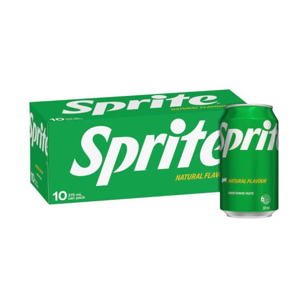Sprite Lemonade Soft Drink 10x375ml 10 pack product image