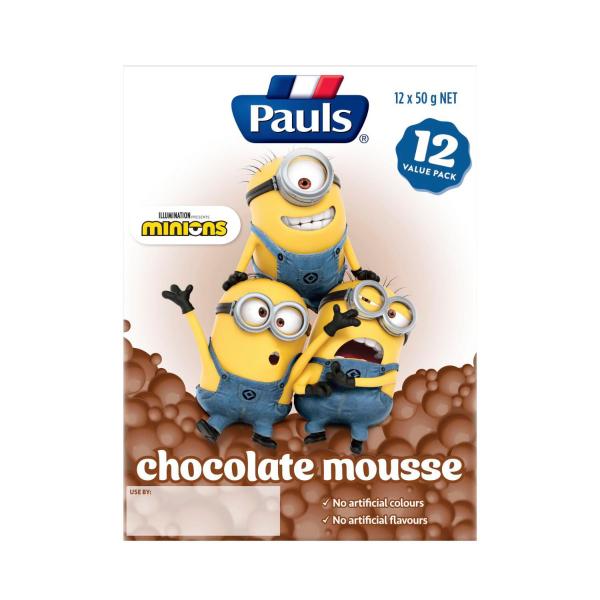 Chocolate Mousse Despicable Me Minions 12x50g