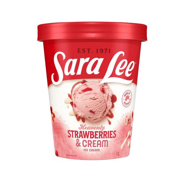 Strawberries & Cream Ice Cream Tub