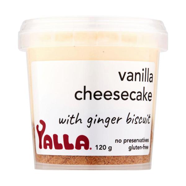 Vanilla Cheesecake With Ginger Biscuit
