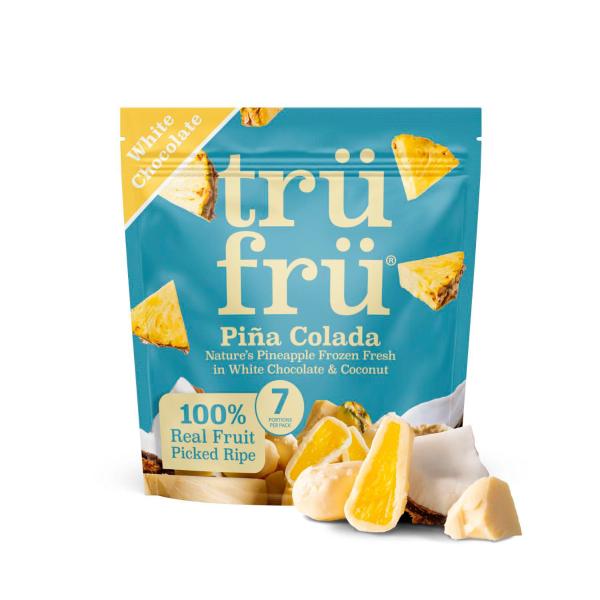Tru Fru White Chocolate & Coconut Coated Pina Colada Frozen Pineapple
