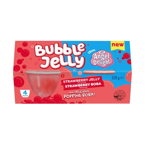 Angel Delight Bubble Jelly Strawberry & Strawberry Boba