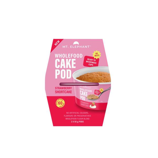 Mt Elephant Wholefood Cake Pod Strawberry Shortcake
