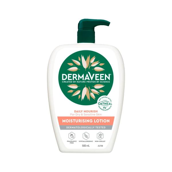 DermaVeen Daily Nourish Moisturising Lotion 500mL product image