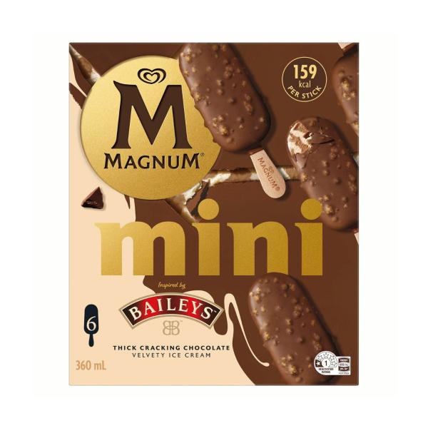 Street Magnum Mini Baileys Ice Cream Sticks 6 Pack