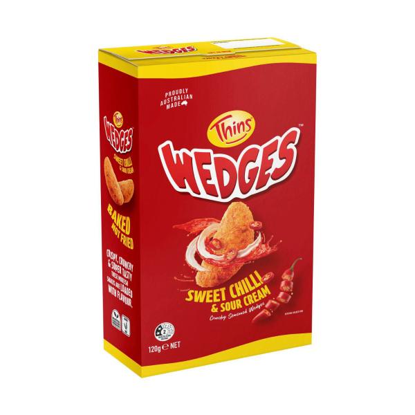 Thins Wedges Sweet Chilli & Sour Cream | 120g – Coles