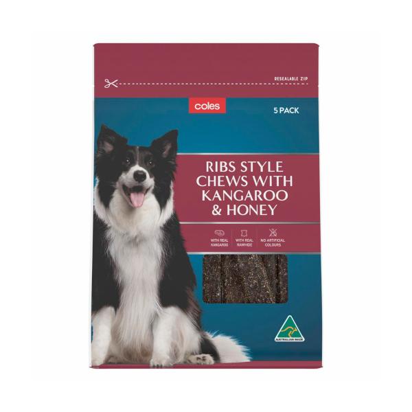 Buy Coles Spare Ribs Kangaroo Honey Dog Treats Pack Coles